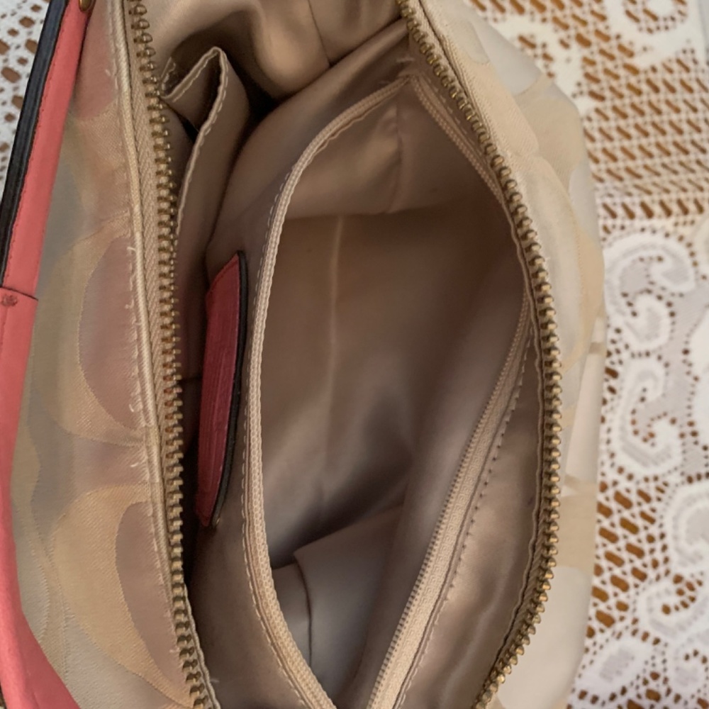 Coach Kristin Crossbody Bag, beige and pink - Picture 10 of 14